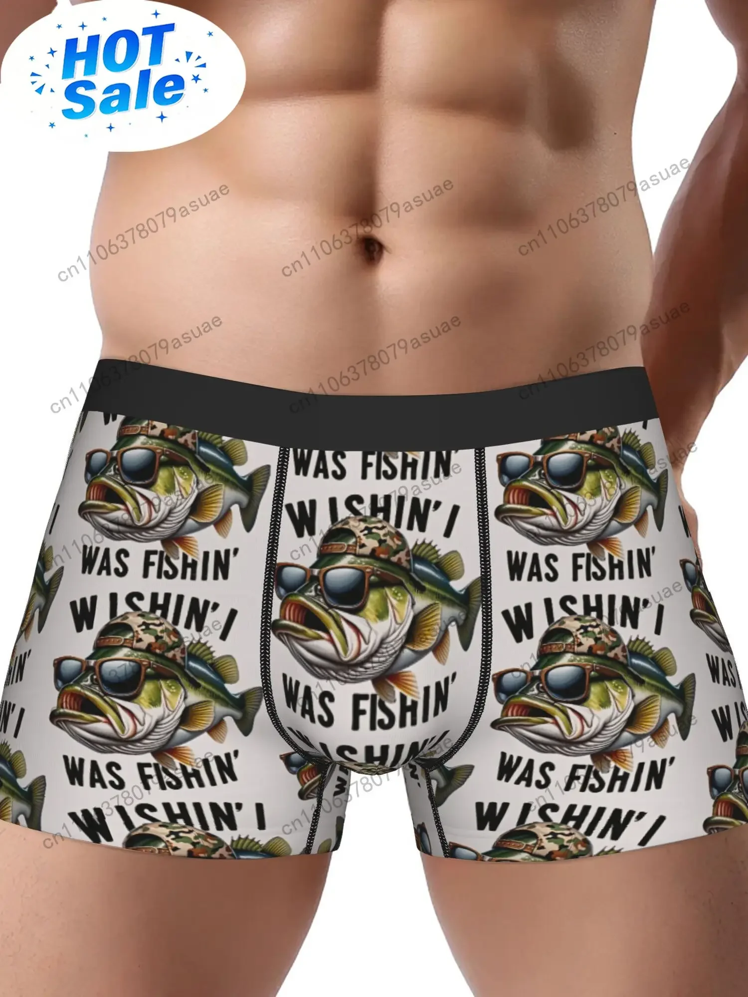 Quick Dry Underwear - Męska bielizna wędkarska - śmieszne bokserki